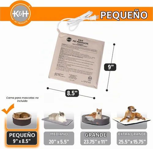 Vista 2 de K&H PET PRODUCTS K & H PET PRODUCTOS MET WEARD WEADER TAN PEQUEÑO 8,5 x 9 pulgadas