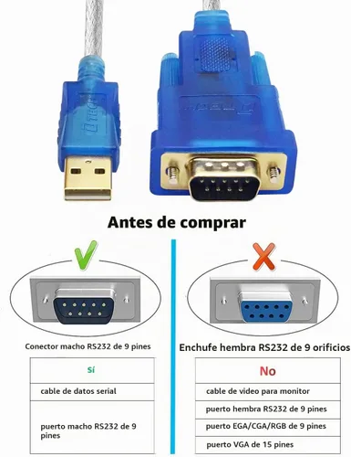 Vista 4 de DTECH Cable adaptador USB a serie con puerto macho RS232 DB9 chipset FTDI compatible con Windows 10 8 7 y Mac Linux - 4 pies