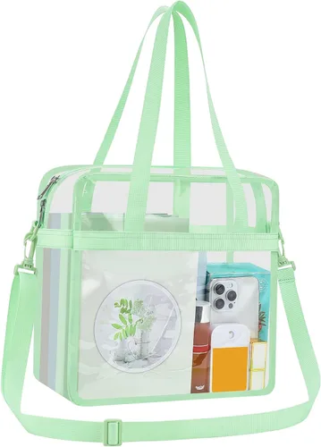 Vista 13 de USPECLARE Clear Tote Bag for Stadium Events, 12x6x12 Transparent Stadium Bag for Work, Sports Games,Gym，Concerts