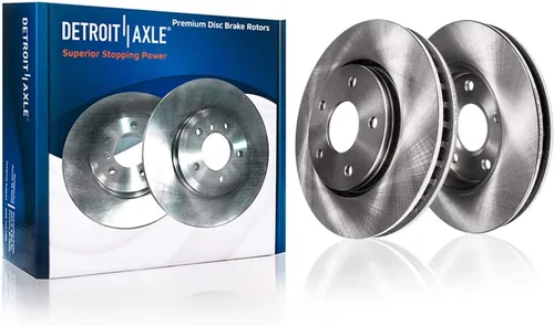 Vista 3 de Detroit Axle - Kit de freno para Nissan Rogue 2014, 2015, 2016, 2017, 2018, 2019, rotores de freno de disco de cerámica, con repuesto de hardware