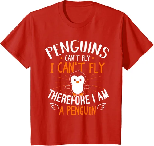 Vista 3 de Penguins Can't Fly Shirt - Camiseta de regalo para amantes de los pingüinos, Azul Azul Marino