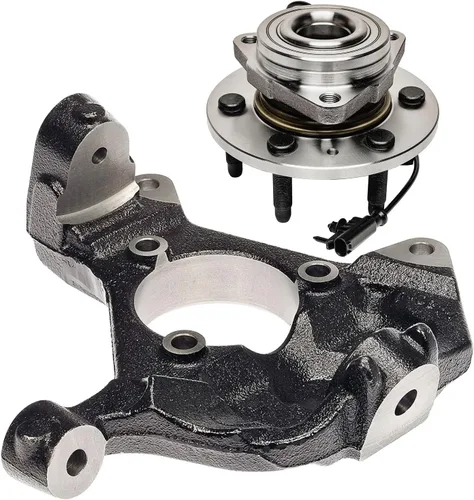 Vista 74 de Detroit Axle - Kit de suspensión delantera 4WD para Nissan Frontier Pathfinder Xterra, 2 cubos de rodamientos de ruedas, 2 brazos de control