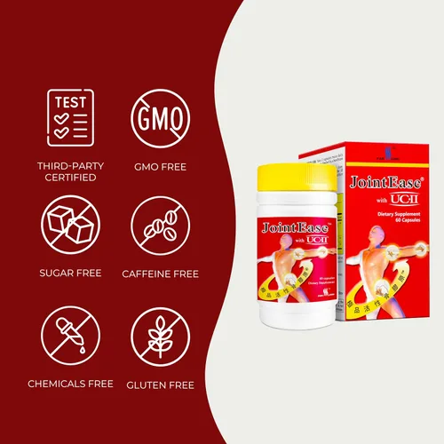 Vista 6 de FarLong® Vigorsource ™ JointEase con UC-II ®, Suplemento dietético para articulaciones 60 cápsulas