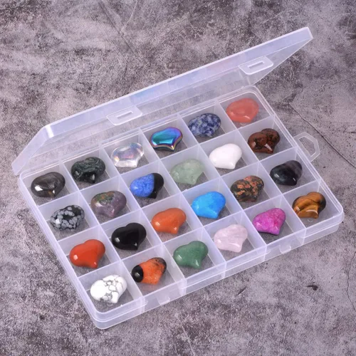 Vista 6 de Justinstones Caja de colección de piedras preciosas surtidas de piedras preciosas pequeñas hinchadas con cristal curativo, Piedra