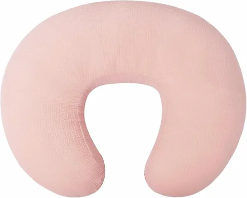 Vista 9 de Owlowla Funda de almohada de muselina para lactancia, funda de algodón suave para almohada de lactancia materna para bebé niño y niña (azul bebé)