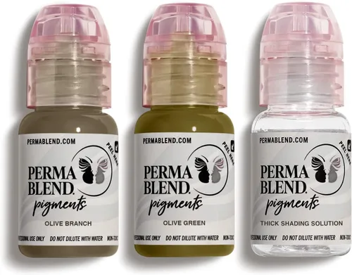 Vista 6 de Perma Blend Kit de tatuaje de cejas de luz a oscura, maquillaje permanente y tinta microblading para uso profesional, contiene tinta de tatuaje