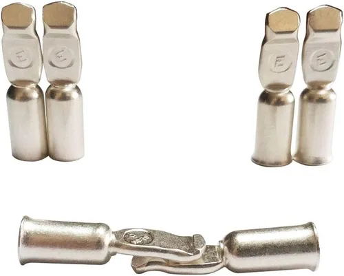 Vista 5 de Conector de alimentación de 50 amperios, 10 unidades, conectores de desconexión rápida, color gris (6AWG)