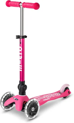 Vista 10 de Micro Kickboard - Mini Deluxe Scooter LED Plegable, 3 Ruedas, Inclinarse para Dirigir, Scooter Micro de Diseño Suizo con Ruedas LED que se Iluminan
