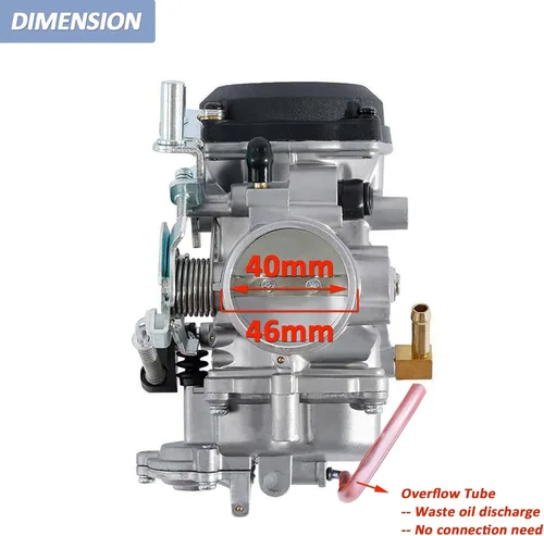 Vista 3 de Carburador CV40 para Harley Davidson HD Sportster XL 883 1200/Softail/Touring/Dyna FXR/Road King Carb 27421-99A