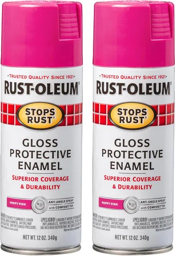 Vista 18 de Rust-Oleum 7776830 - Pintura en aerosol para prevención del óxido, 12 onzas, negro plano