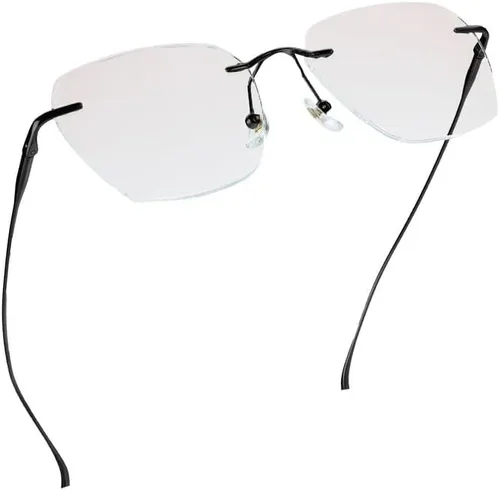 Vista 11 de LifeArt Pure Titanium Frame Glasses/Blue Light Blocking Reading Glasses, Reduce Eyestrain, Stylish for Men and Women