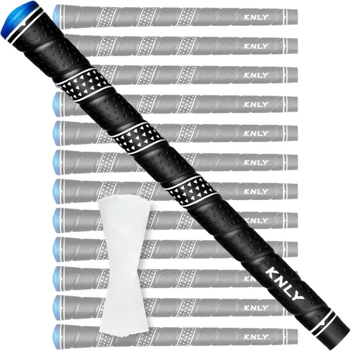 Vista 8 de KNLY Juego de 13 agarres de golf envolventes con tecnología de control de textura cóncava triangular, agarre de goma para todo tipo de clima