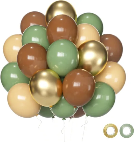 Vista 8 de Juego de 60 globos de color negro dorado y plateado, 60 globos metálicos cromados dorados y plateados de 12 pulgadas para cumpleaños, boda