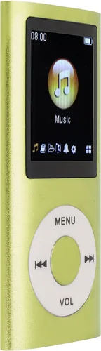 Vista 3 de Reproductor de MP3/MP4, reproductor de música portátil con auriculares, pantalla HD de 1.8 pulgadas, admite tarjeta de memoria de hasta 64 GB, Verde