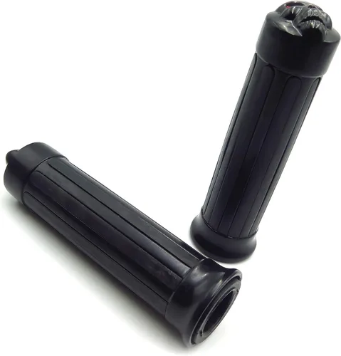 Vista 5 de MT080-25-BK Agarres de manubrio estilo calavera negra de 1 pulgada, compatibles con Harley XL 883 Hugger Sportster Cruiser