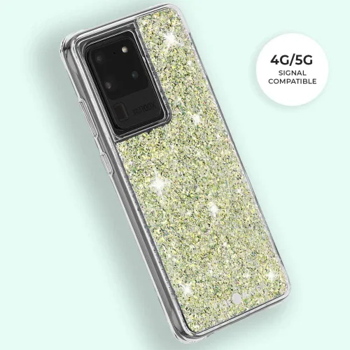 Vista 5 de Case-Mate - TWINKLE - Funda para Samsung Galaxy S20 Ultra - Compatible con 5G - Lámina reflectante iridiscente con purpurina - 6.9 pulgadas