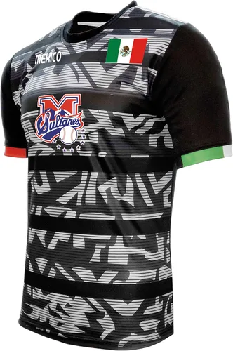 Vista 2 de Jersey México Sultanes de Monterrey 100% Poliéster BlackGrey_Hecho en México