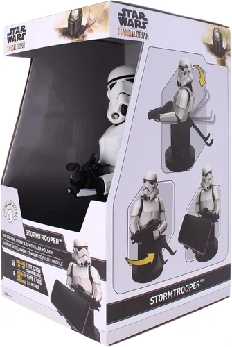 Vista 4 de Exquisite Gaming Imperial Stormtrooper Cable Guy - Soporte para teléfono móvil y controlador multicolor