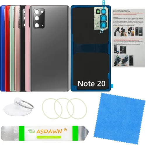 Vista 100 de Para Galaxy Note 8 SM-N950 All Carriers Reemplazo de cristal del panel Cinta preinstalada + lente de cámara preinstalada + kit de herramientas