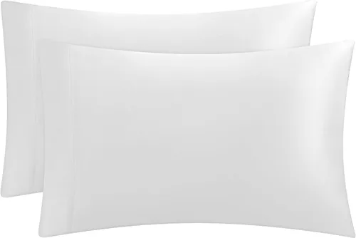 Vista 38 de Juicy Couture Juego de sábanas de satén de tamaño individual, juego de sábanas sedosas de bolsillo profundo con 1 sábana bajera, 1 sábana encimera