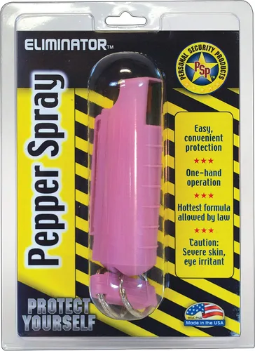 Vista 3 de Zap 1/2 oz. Spray de pimienta con estuche rígido y llavero