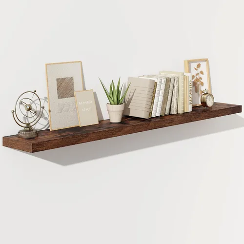 Vista 65 de Fun Memories Estantes flotantes – Estante de pared de 9.3 pulgadas de profundidad para decoración y almacenamiento – Estantería de exhibición