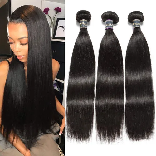 Vista 12 de Extensiones de cabello, liso, malasio, calidad 9A
