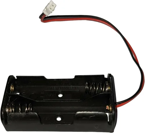 Vista 2 de Electronix Express - Soporte de batería AA con conector JST (soporta 2 pilas AA)