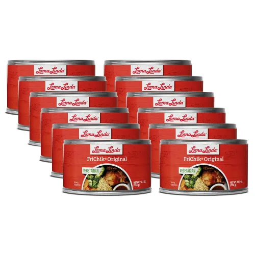 Vista 7 de Loma Linda - Sustitutos de carne a base de plantas una lata (37.5 oz) (FriChik)