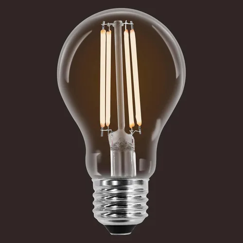 Vista 5 de Sylvania - Bombilla de filamento LED transparente A19, 6.5 W, regulable, 800 LMS, base media, 2700 K, blanco suave, paquete de 2 (42170)
