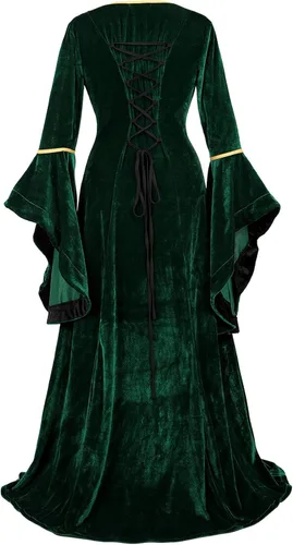 Vista 52 de Kranchungel - Vestidos renacentistas de estilo medieval/irlandés/campesino para mujer; disfraz de hada, para bailes