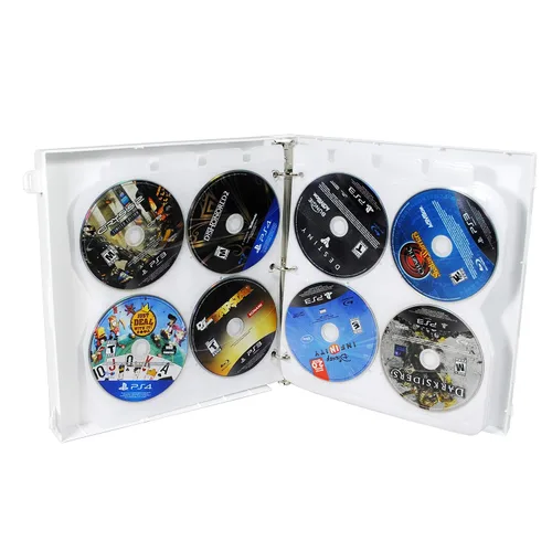 Vista 6 de UniKeep High Capacity PlayStation Themed Disc Storage Case - Holds 80 Discs