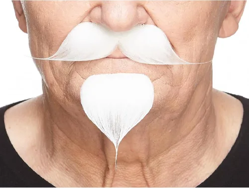Vista 32 de Mustaches Self-Adhesive Stick On Fake Handlebar for Adults Negro