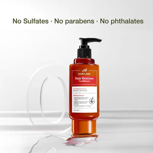 Vista 7 de HAIRLABS - Acondicionador de queratina y biotina para cabello dañado, 7
