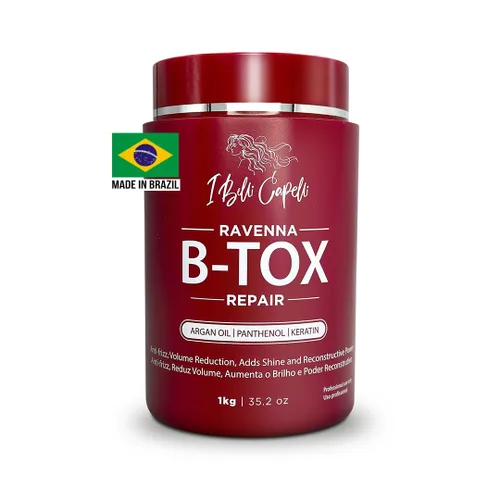 Vista 11 de I Belli Capelli Tratamiento Ravenna B-tox para cabello rubio, 35.2 oz (1kg) - Sin formaldehído, acción anti-encrespamiento, suavizante, hidratación