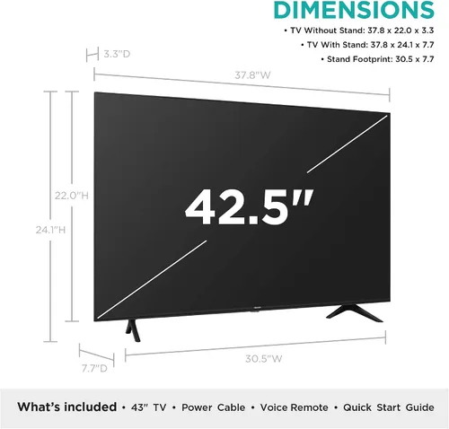 Vista 3 de Hisense - Televisión Smart 4K ULED con Roku y compatibilidad con Alexa
