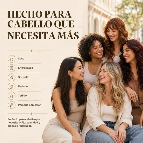 Vista 6 de SUNATORIA - Mascarilla de vidrio para el cabello, tratamiento de reparación Marrón