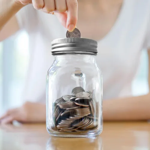 Vista 6 de Luxshiny 20 tapas para conservas, tapas de ranura para monedas para tarros de boca regular, tarros de ahorro de dinero, tapas ranuradas plateadas
