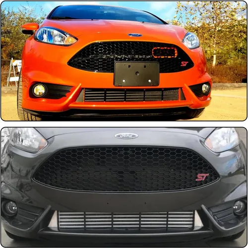 Vista 6 de Intercooler de montaje frontal de ajuste de alto rendimiento para Ford Fiesta ST 2014-2019 Negro
