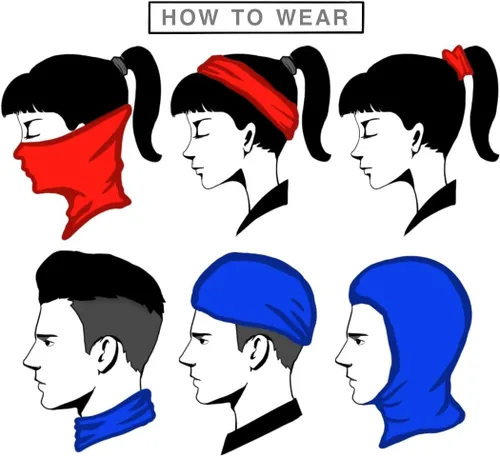 Vista 3 de Polaina para el cuello, máscara de protección solar, pasamontañas para hombres y mujeres