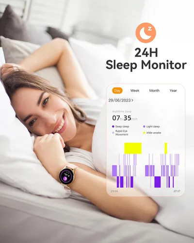 Vista 14 de AGPTEK Reloj inteligente para mujer, reloj inteligente impermeable de 5 ATM