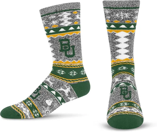 Vista 24 de For Bare Feet Ugly Holiday Sweater Crew Sock NCAA