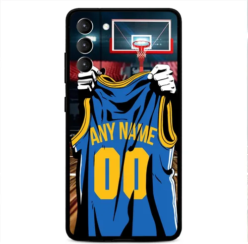 Vista 6 de Nombre y número personalizados – Atlanta Basketball Jersey – Funda de silicona líquida para Samsung Galaxy S26 S25 S24 S23 S22 S21 Plus S20 + Ultre