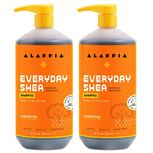 Vista 9 de Champú de manteca de karité hidratante, 32 onzas de Alaffia, Everyday Shea, 32