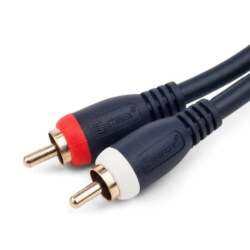 Vista 2 de STEREN 254-235BL Cable de cine en casa con enchufes 2RCA-2RCA de 75 pies