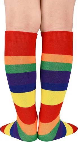 Vista 3 de Durio Calcetines de fútbol para niños, calcetines de fútbol de algodón suave para niños y niñas, calcetines deportivos hasta la rodilla