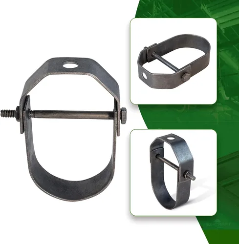 Vista 2 de Highcraft HCL-PL12-10 Clevis - Percha (acero sin revestimiento), HCL-PL112-10