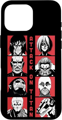 Vista 19 de Attack on Titan Funda Titan Lineup de temporada 4 para iPhone 17