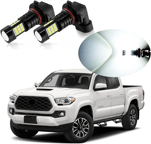 Vista 13 de Bombilla LED antiniebla H10 9145 9140, 6000 K, xenón blanco, compatible con Ford Explorer 2002-2010 y 2016-2018, paquete de 2