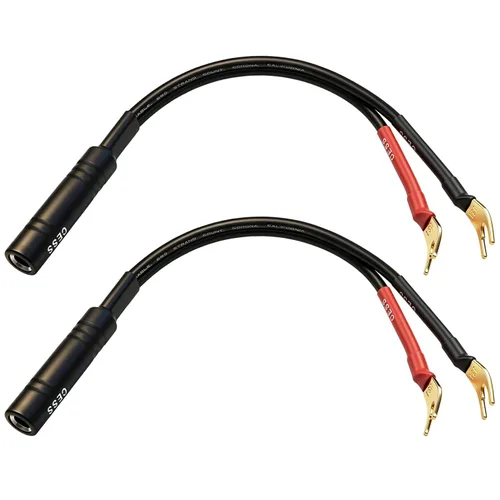 Vista 6 de CNCESS Adaptador de altavoz de horquilla de pala a 1/4 TS, 12 AWG, paquete